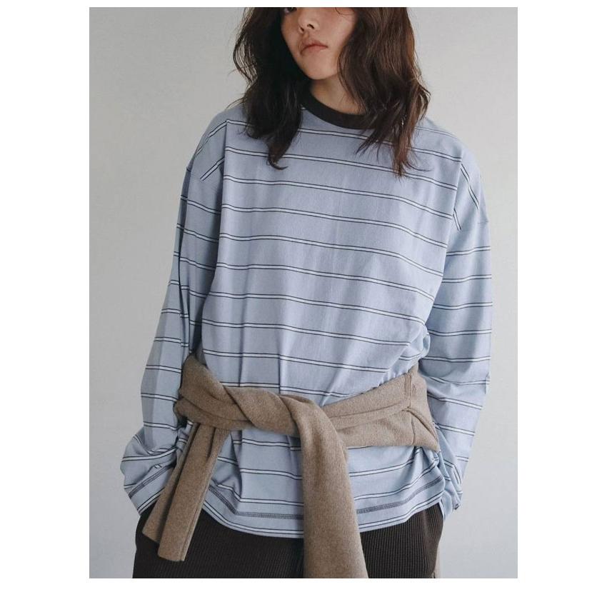 anuke（アンヌーク） anuke 2026Prefall トップス Border Loose Long T