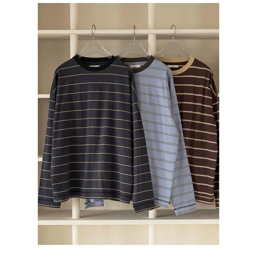 anuke（アンヌーク） anuke 2026Prefall トップス Border Loose Long T