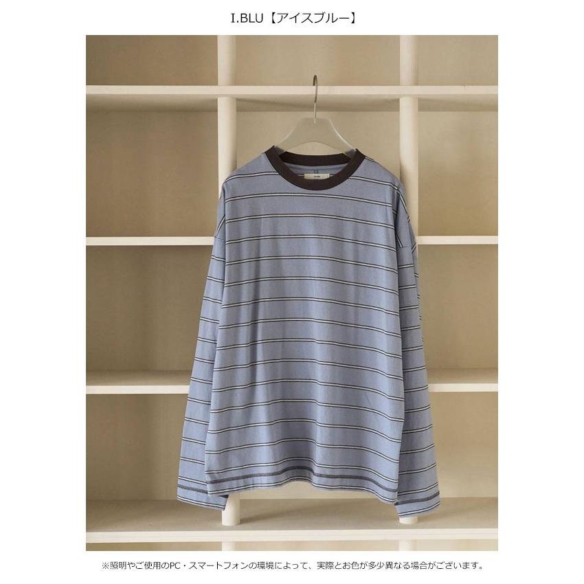 anuke（アンヌーク） anuke 2026Prefall トップス Border Loose Long T