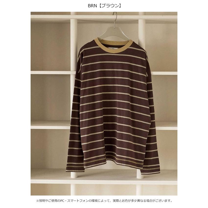 anuke（アンヌーク） anuke 2026Prefall トップス Border Loose Long T