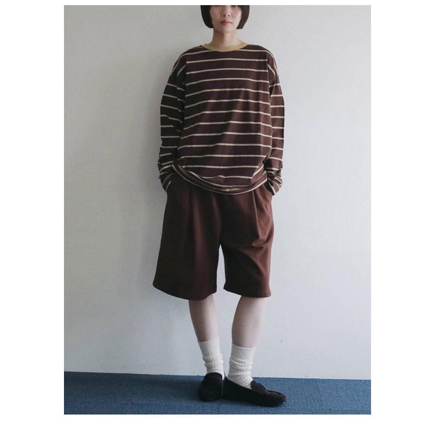 anuke（アンヌーク） anuke 2026Prefall トップス Border Loose Long T