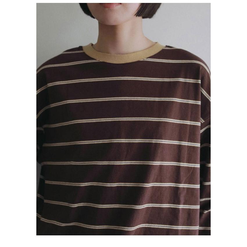 anuke（アンヌーク） anuke 2026Prefall トップス Border Loose Long T