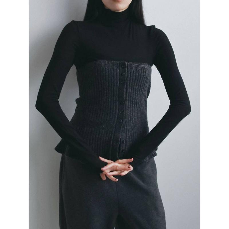 anuke（アンヌーク） anuke 2026winter トップス Cashmere Silk Turtle