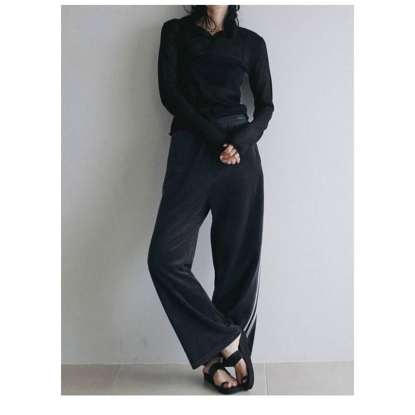 anuke（アンヌーク） anuke 2026Prefall ボトムス Velour Track Pants