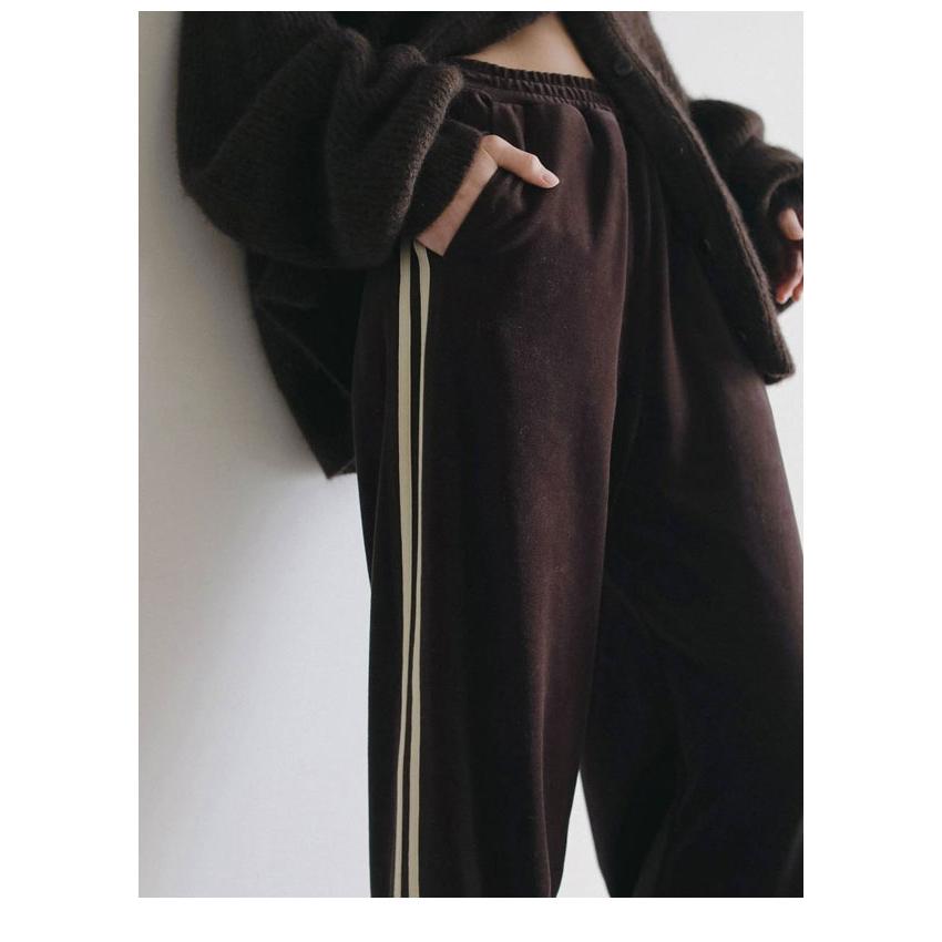 anuke（アンヌーク） anuke 2026Prefall ボトムス Velour Track Pants