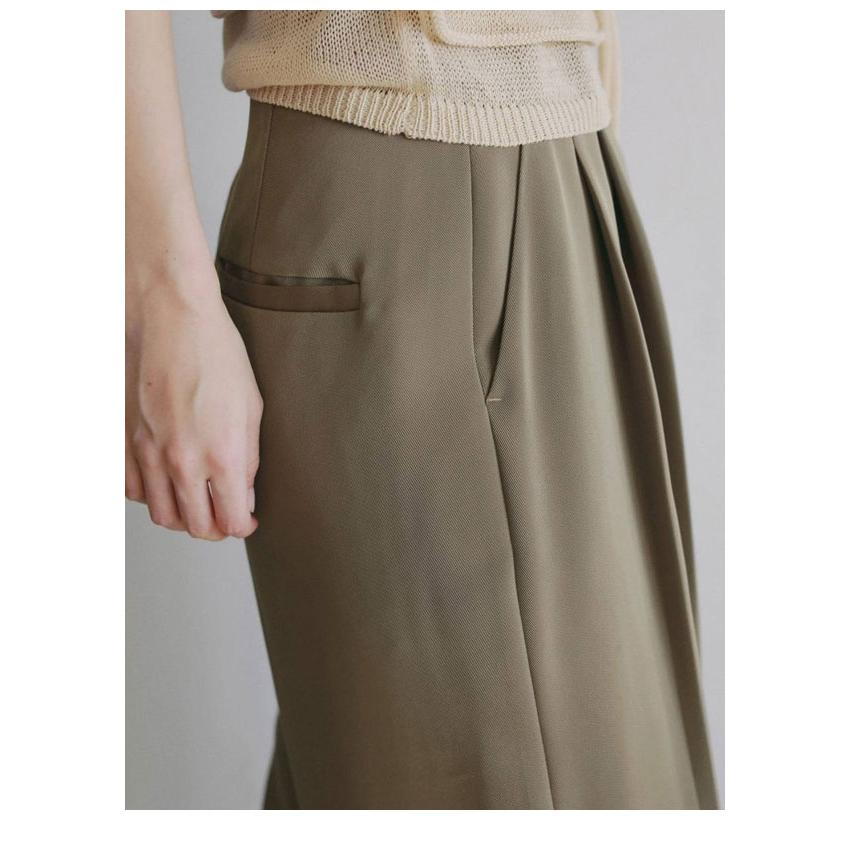 anuke（アンヌーク） anuke 2026Prefall ボトムス Twill Satin Pants