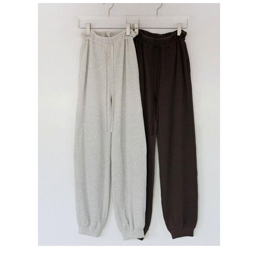 anuke（アンヌーク） anuke 2026Prefall ボトムス Waffle Wide Pants