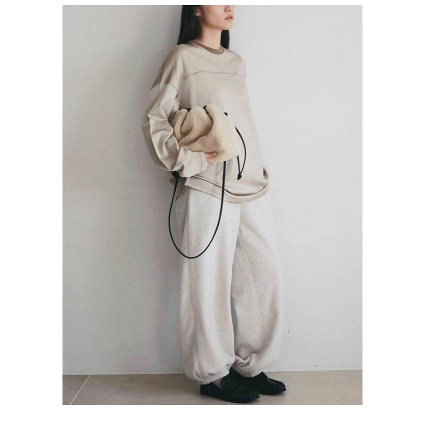 【新品】アンヌーク　anukeボリュームオーバーベスト　クリーム　38 anuke（アンヌーク） anuke 2026Prefall ボトムス Fleece Rough Pants