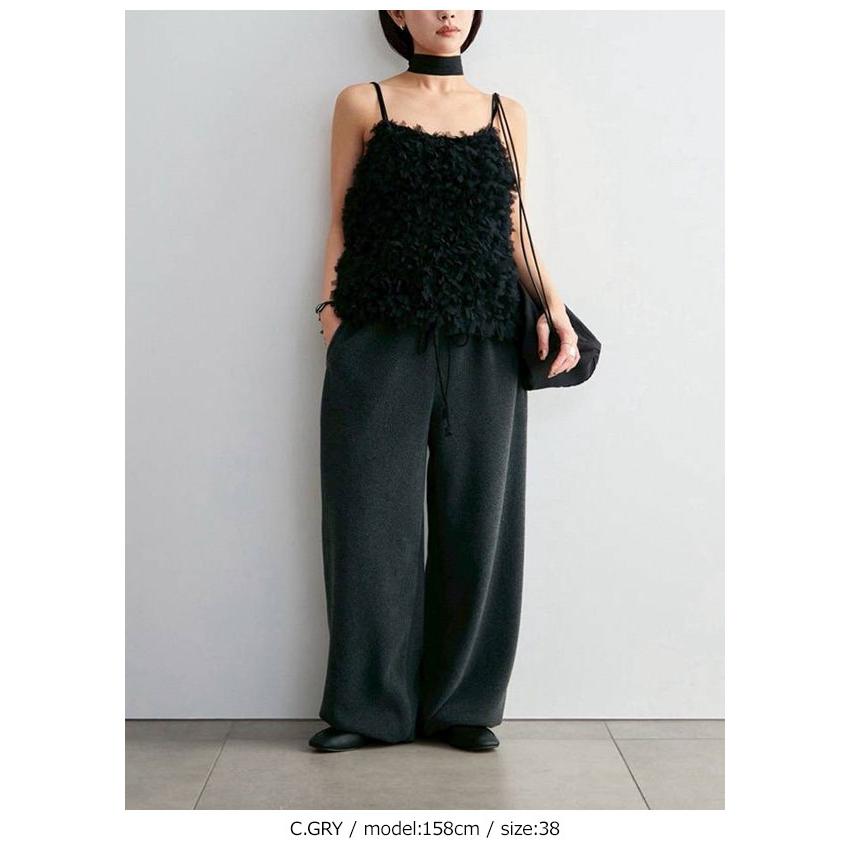 anuke（アンヌーク） anuke 2026Prefall ボトムス Fleece Rough Pants