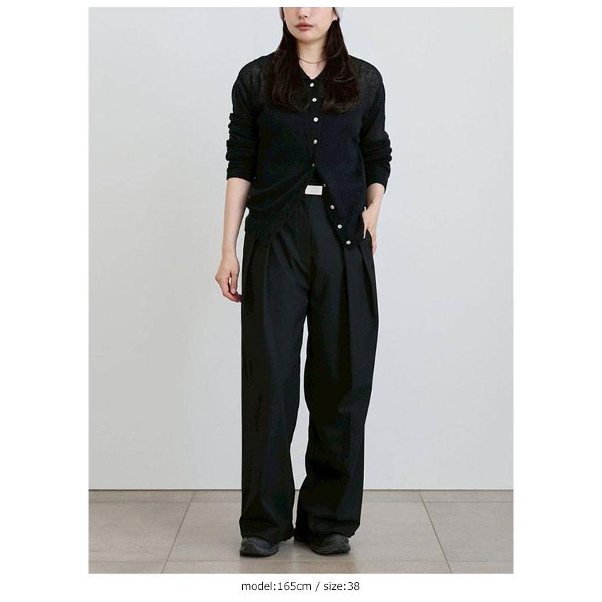 anuke（アンヌーク） anuke 2026winter ボトムス Tuck Wide Pants 10月