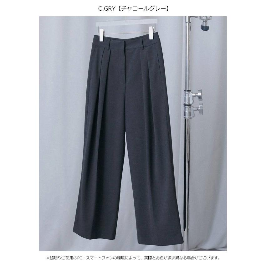 anuke（アンヌーク） anuke 2026winter ボトムス Tuck Wide Pants 10月