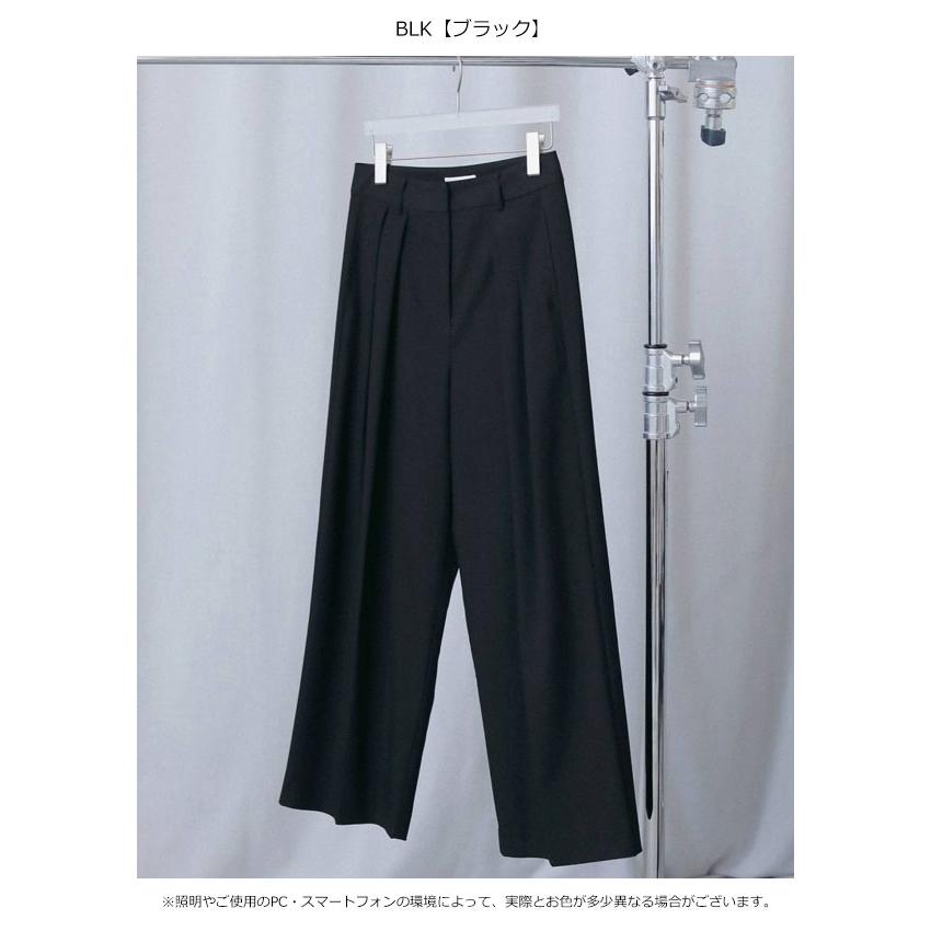 anuke（アンヌーク） anuke 2026winter ボトムス Tuck Wide Pants 10月