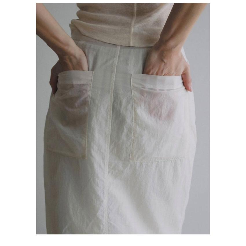 anuke（アンヌーク） anuke 2026Prefall ボトムス Sheer Workpocket
