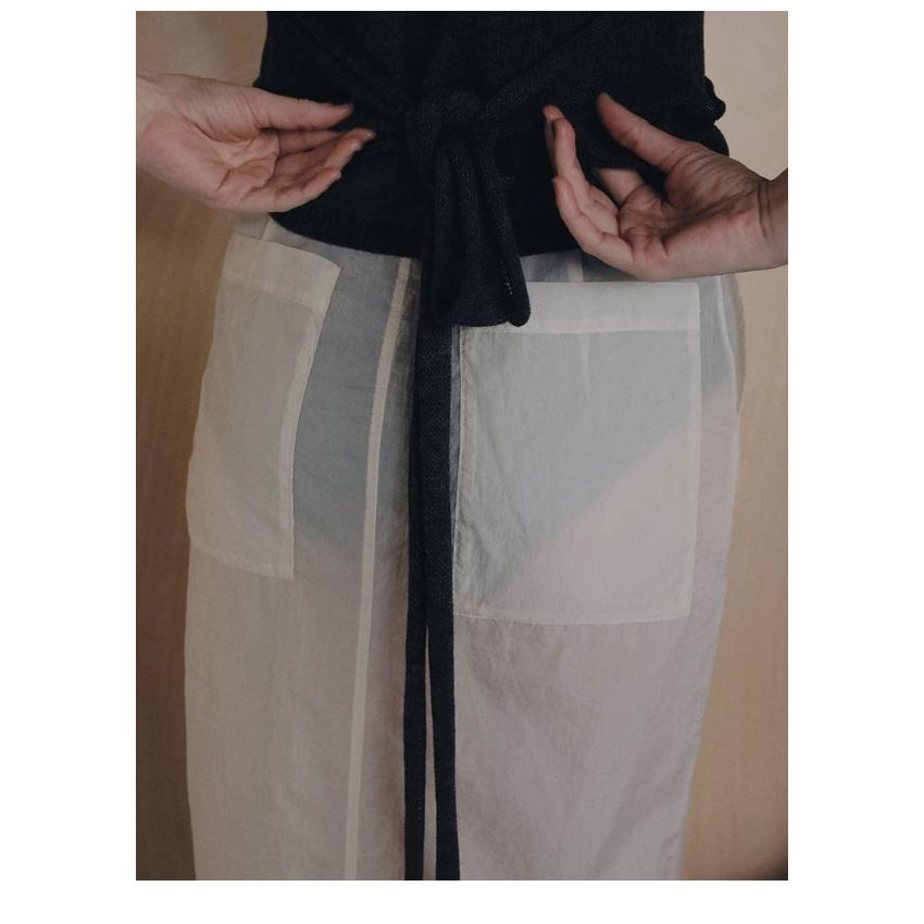 anuke（アンヌーク） anuke 2026Prefall ボトムス Sheer Workpocket
