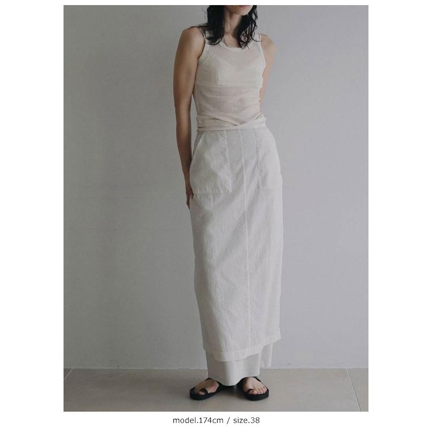 anuke（アンヌーク） anuke 2026Prefall ボトムス Sheer Workpocket