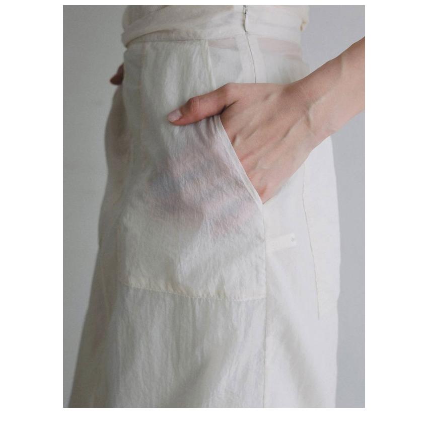 anuke（アンヌーク） anuke 2026Prefall ボトムス Sheer Workpocket
