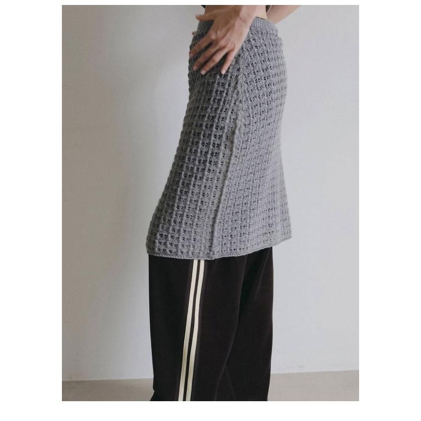 anuke（アンヌーク） anuke 2026Prefall ボトムス Pattern Knit Skirt