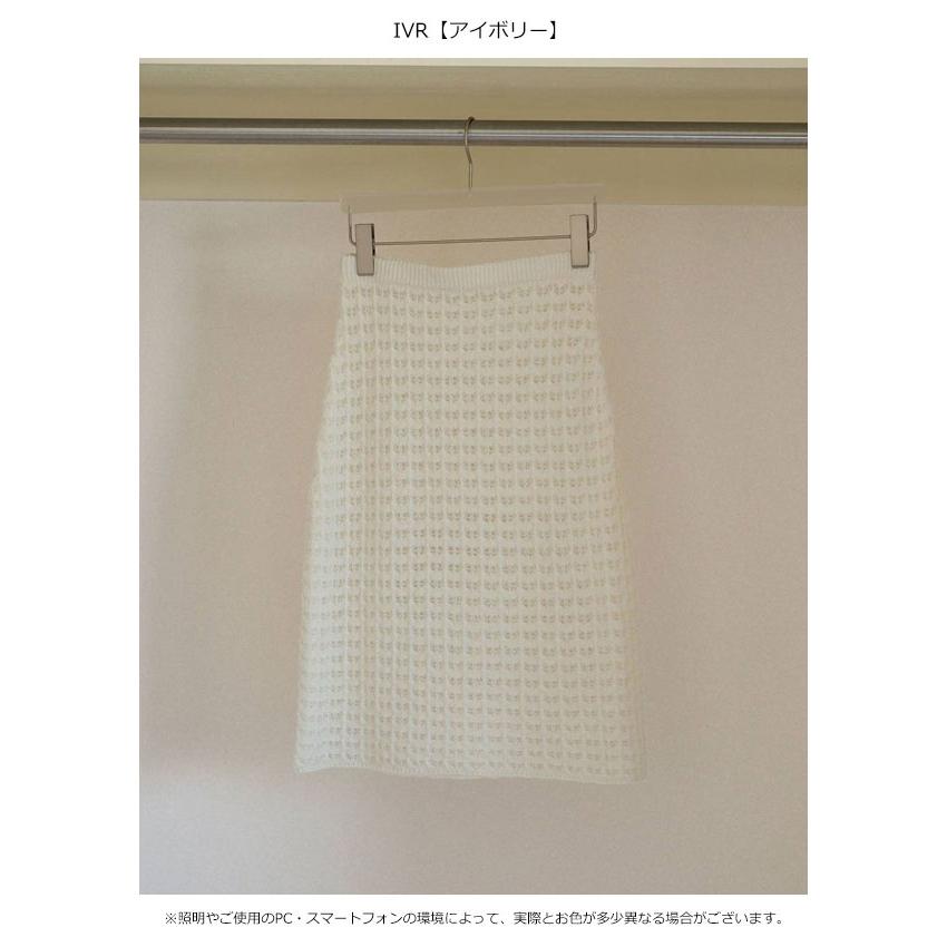 anuke（アンヌーク） anuke 2026Prefall ボトムス Pattern Knit Skirt