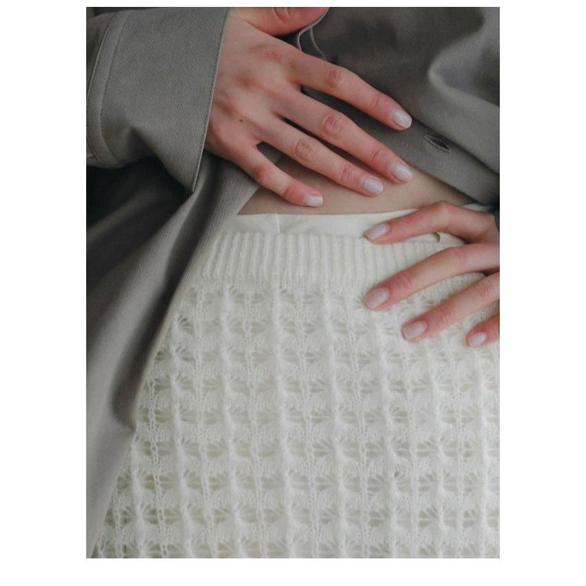 anuke（アンヌーク） anuke 2026Prefall ボトムス Pattern Knit Skirt