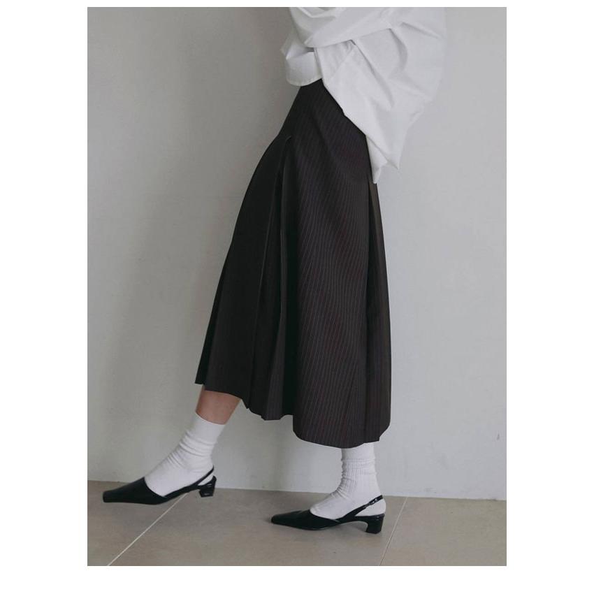 anuke（アンヌーク） anuke 2026Prefall ボトムス Stripe Pleats Skirt