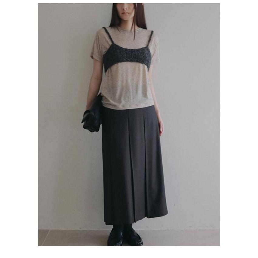 anuke（アンヌーク） anuke 2026Prefall ボトムス Stripe Pleats Skirt