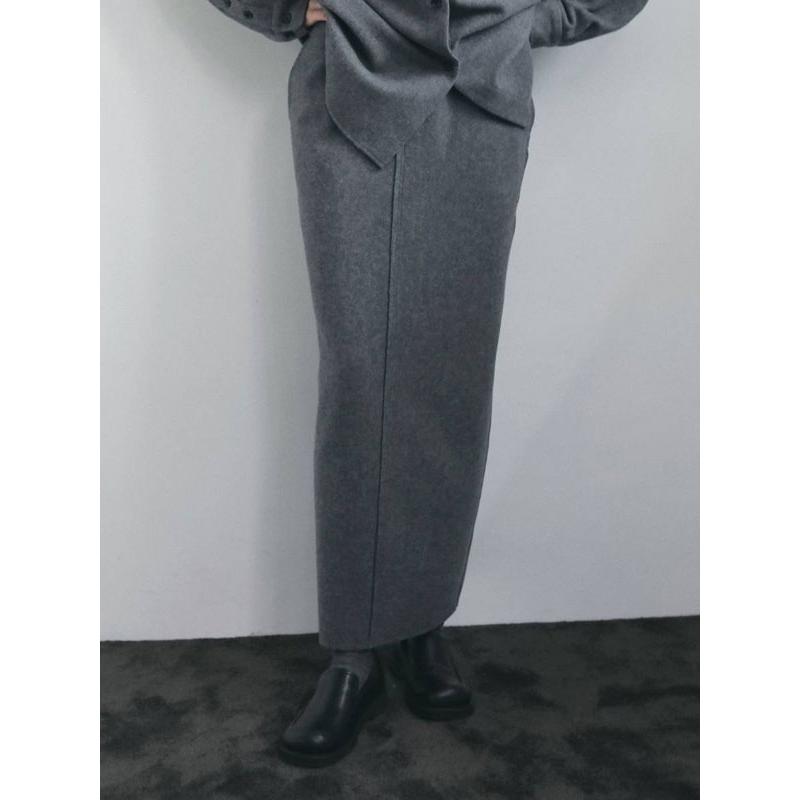 anuke（アンヌーク） anuke 2026winter ボトムス Wool Cutoff Skirt 10