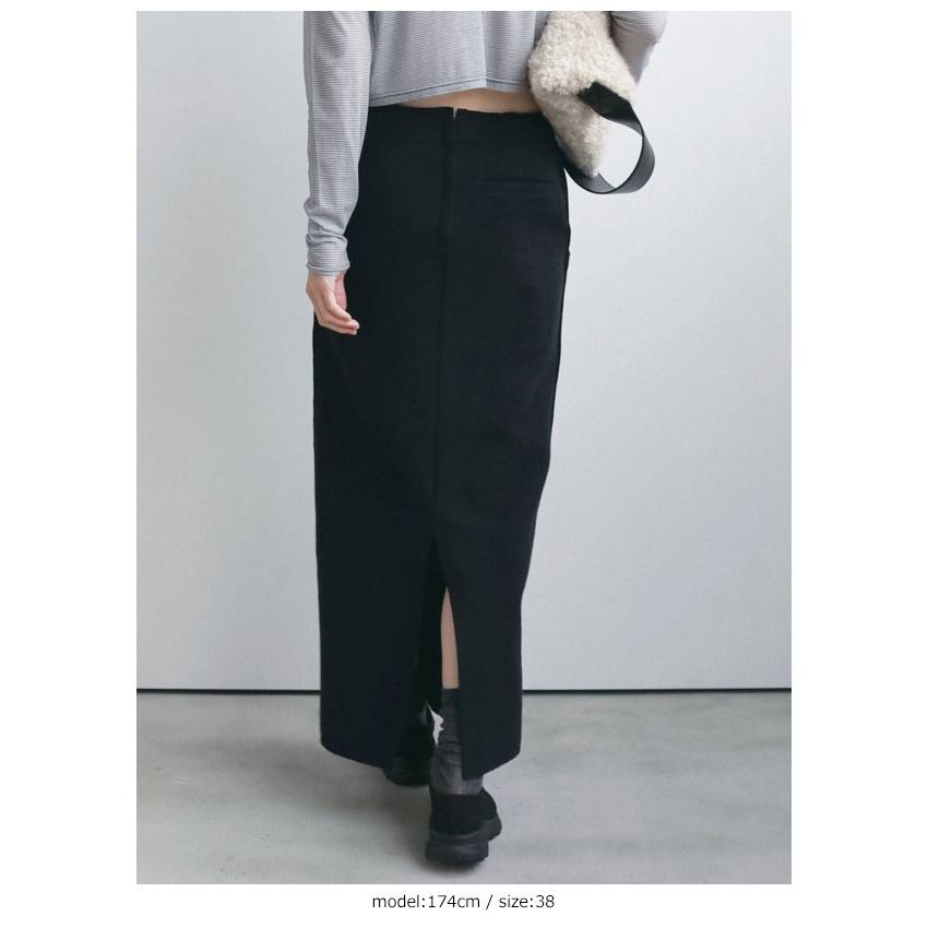 anuke（アンヌーク） anuke 2026winter ボトムス Wool Cutoff Skirt 10