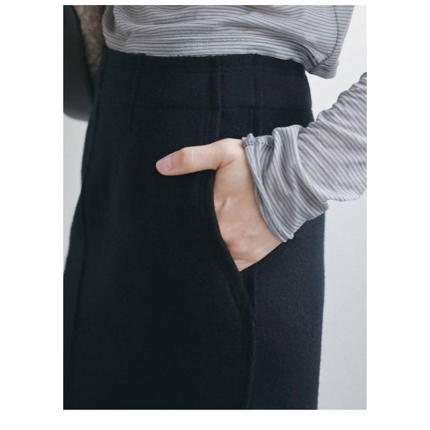 anuke（アンヌーク） anuke 2026winter ボトムス Wool Cutoff Skirt 10