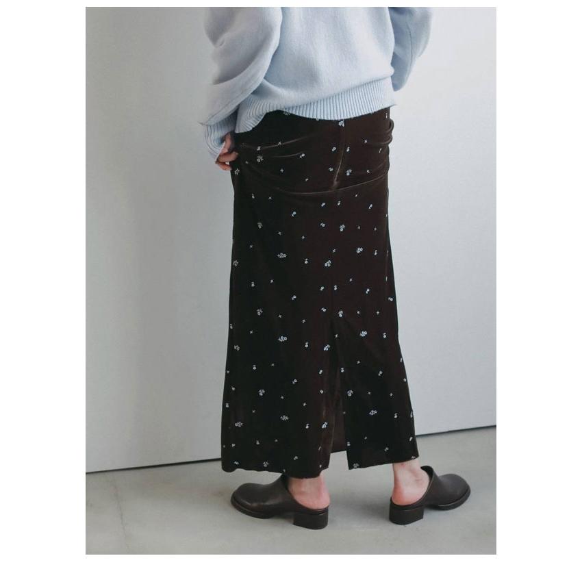 anuke（アンヌーク） anuke 2026winter ボトムス Embroidery Flower