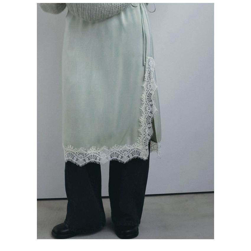 anuke（アンヌーク） anuke 2026winter ボトムス Satin Lace Skirt 10