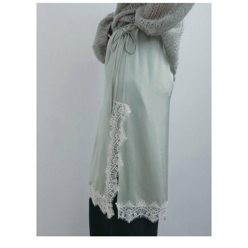 anuke（アンヌーク） anuke 2026winter ボトムス Satin Lace Skirt 10