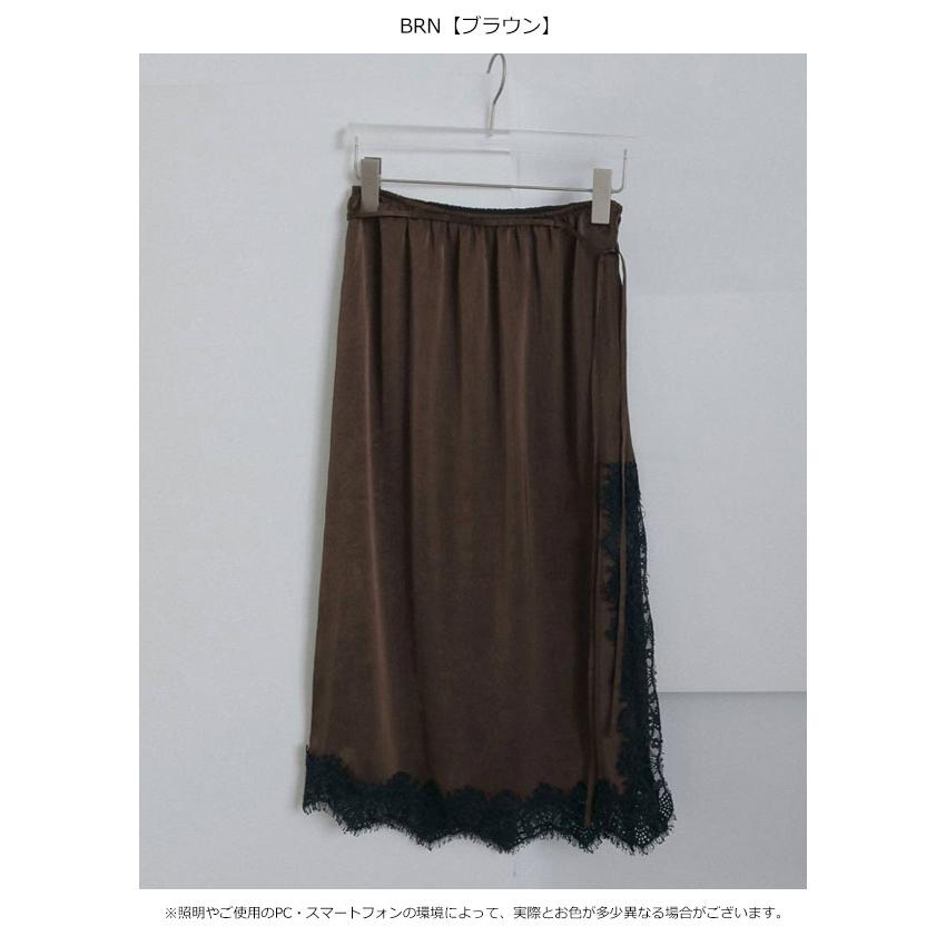 anuke（アンヌーク） anuke 2026winter ボトムス Satin Lace Skirt 10