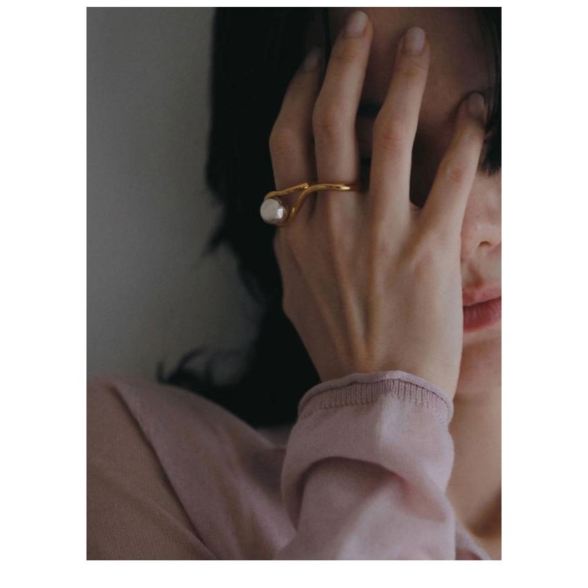 アンヌーク anuke 2026Prefall アクセサリー Ball Double Ring 7月中旬〜8月上旬予約 ボールダブルリング 指輪 26秋冬 62620902の画像