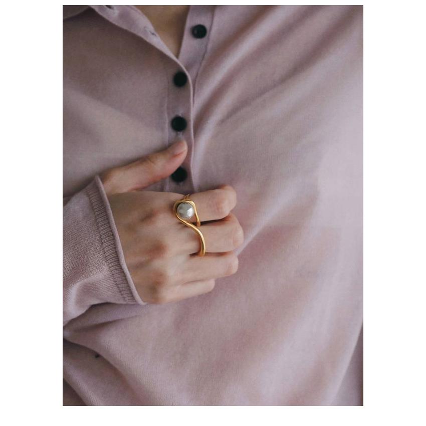 アンヌーク anuke 2026Prefall アクセサリー Ball Double Ring 7月中旬〜8月上旬予約 ボールダブルリング 指輪 26秋冬 62620902の画像