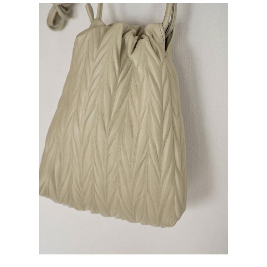 anuke（アンヌーク） anuke 2026Prefall バッグ Ecoleather Pleats