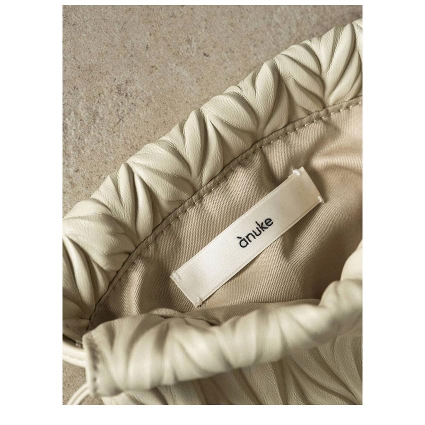 anuke（アンヌーク） anuke 2026Prefall バッグ Ecoleather Pleats