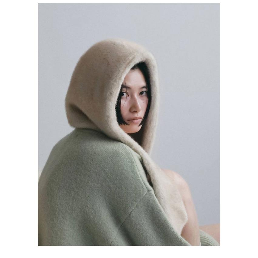 anuke（アンヌーク） anuke 2026winter 小物 Eco Minkfur Hoodie 11月