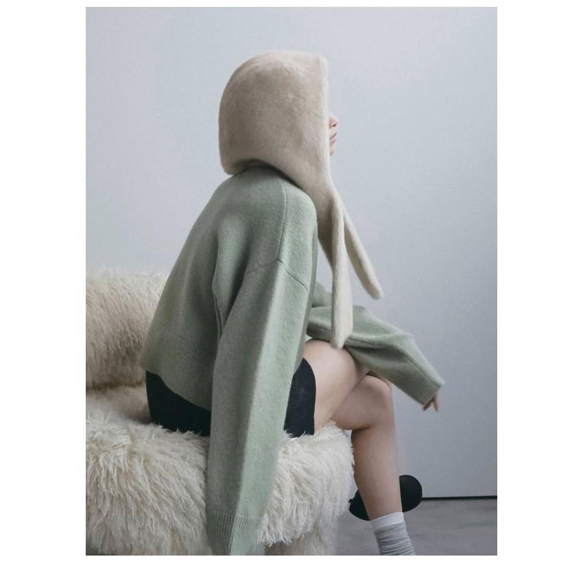 Andrew GN アンドリュー ゲン ロングコート 刺繍 ミンクファー anuke（アンヌーク） anuke 2026winter 小物 Eco Minkfur Hoodie 11月