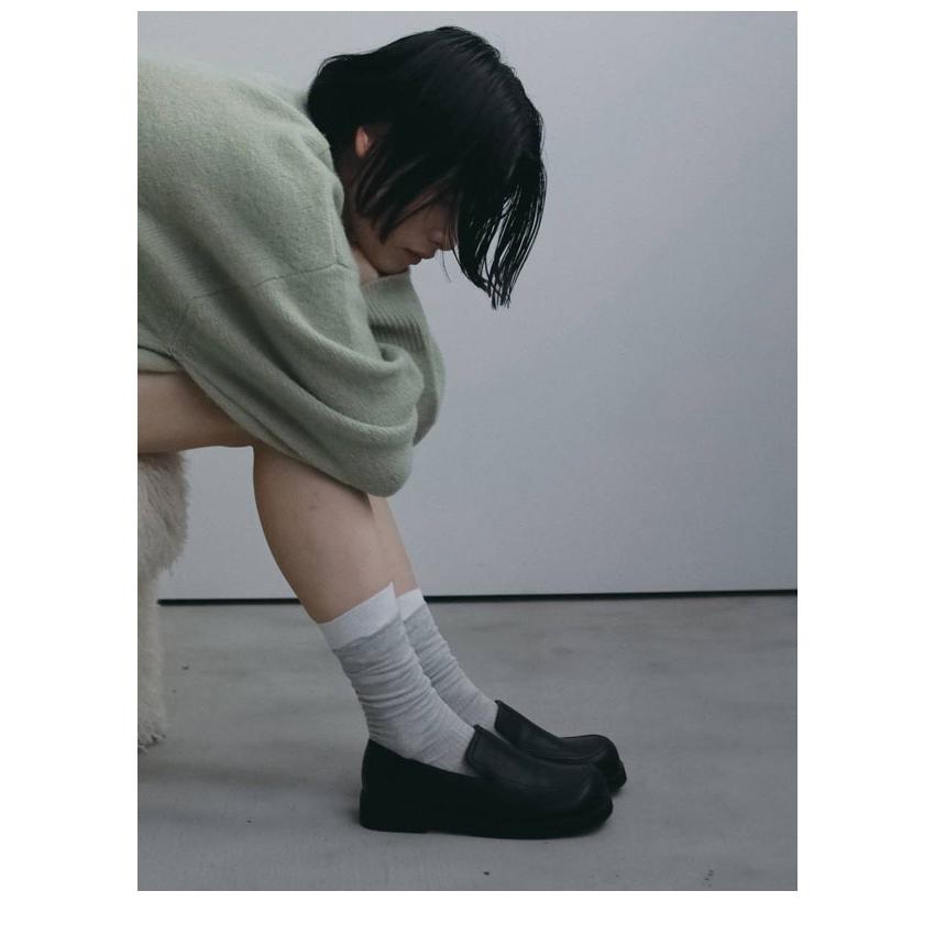 anuke（アンヌーク） anuke 2026winter 小物 Sheer Rib Socks シアー