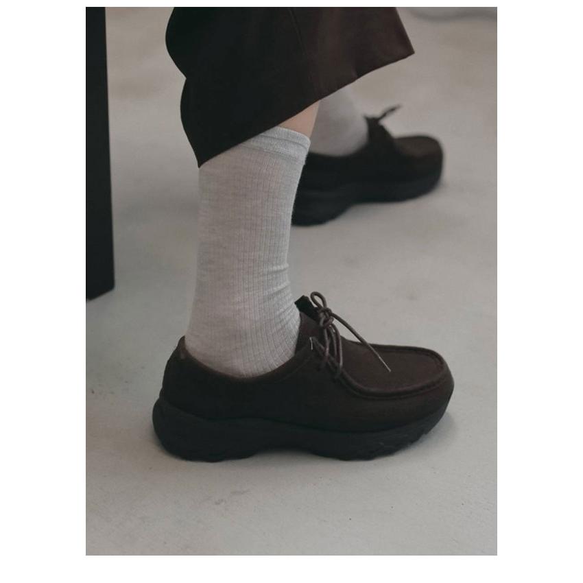anuke（アンヌーク） anuke 2026winter 小物 Sheer Rib Socks シアー