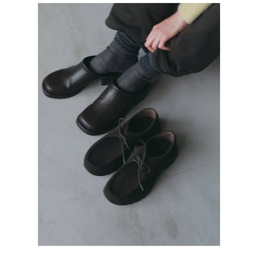 anuke（アンヌーク） anuke 2026winter シューズ Square Heel Slip-on