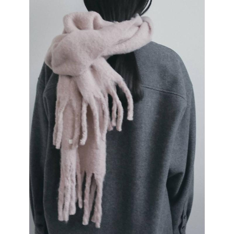 anuke（アンヌーク） anuke 2026winterトップス Soft Fringe Stole11月