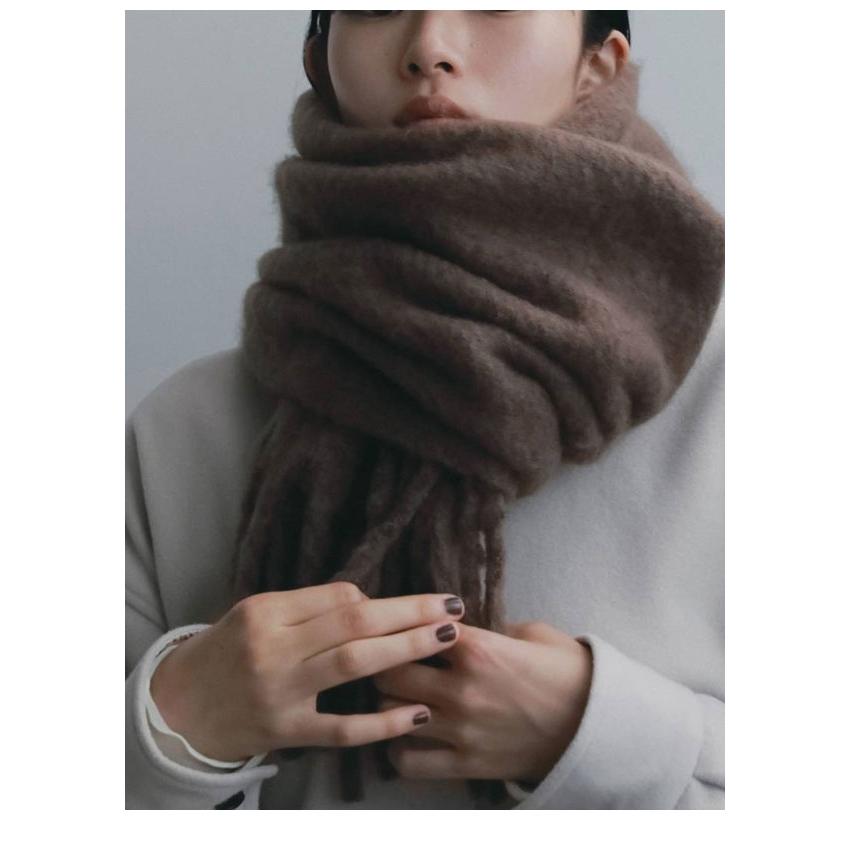 anuke（アンヌーク） anuke 2026winterトップス Soft Fringe Stole11月
