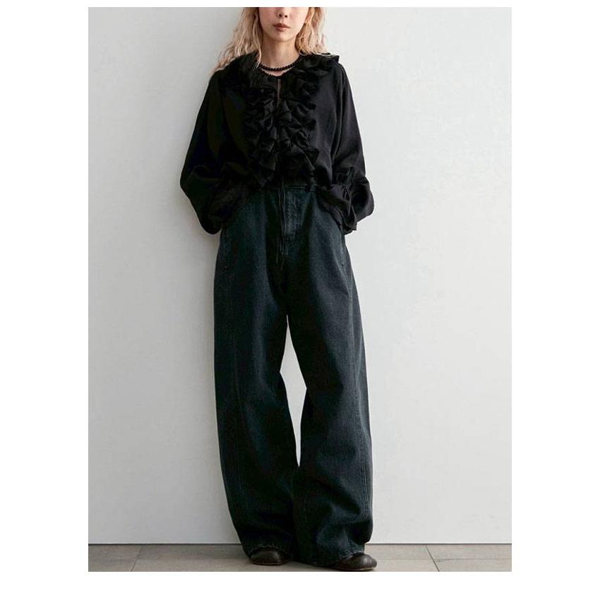anuke（アンヌーク） anuke 2026Prefall ボトムス Panel Black Denim