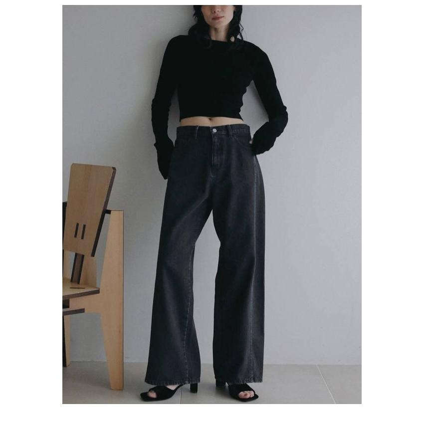 anuke（アンヌーク） anuke 2026Prefall ボトムス Panel Black Denim 7