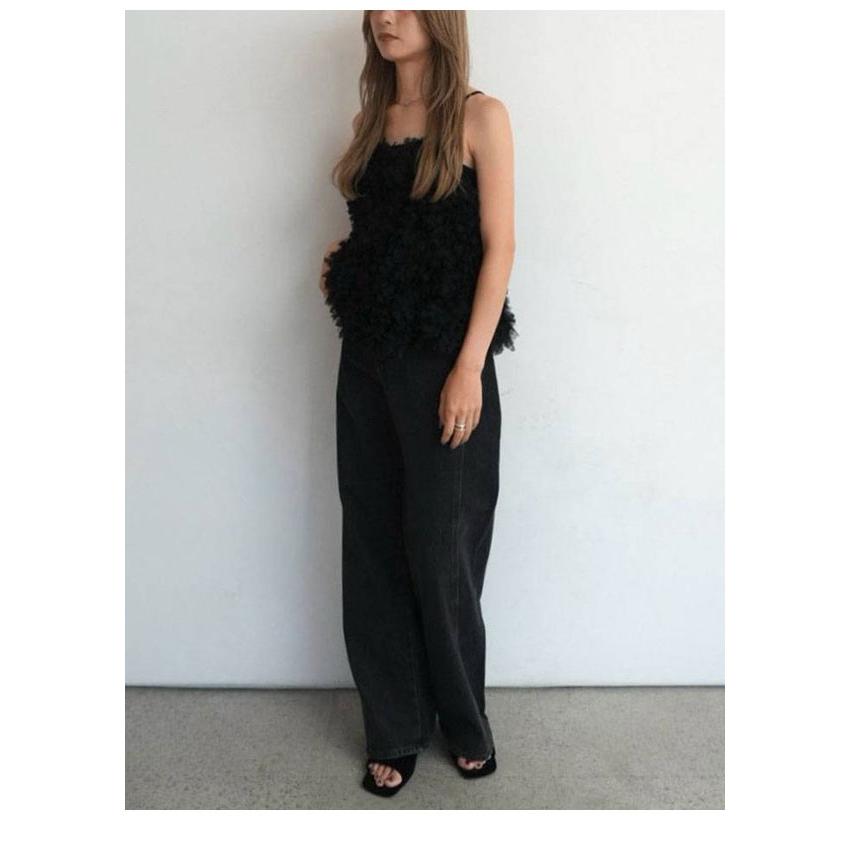 anuke（アンヌーク） anuke 2026Prefall ボトムス Panel Black Denim