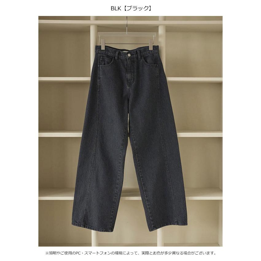 anuke（アンヌーク） anuke 2026Prefall ボトムス Panel Black Denim