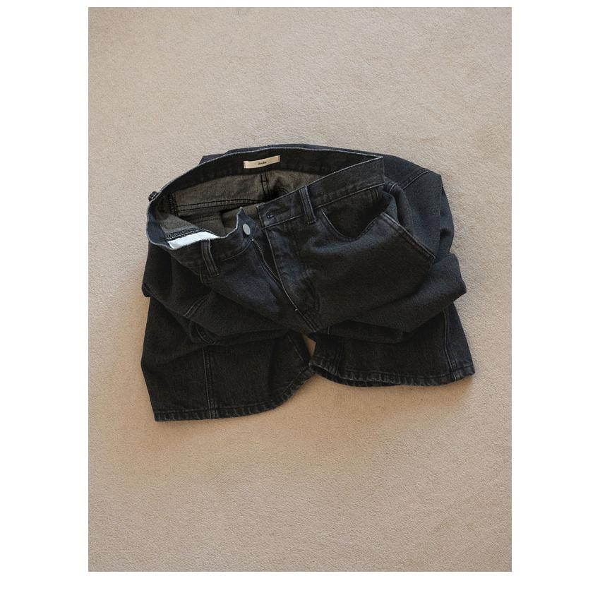 anuke（アンヌーク） anuke 2026Prefall ボトムス Panel Black Denim