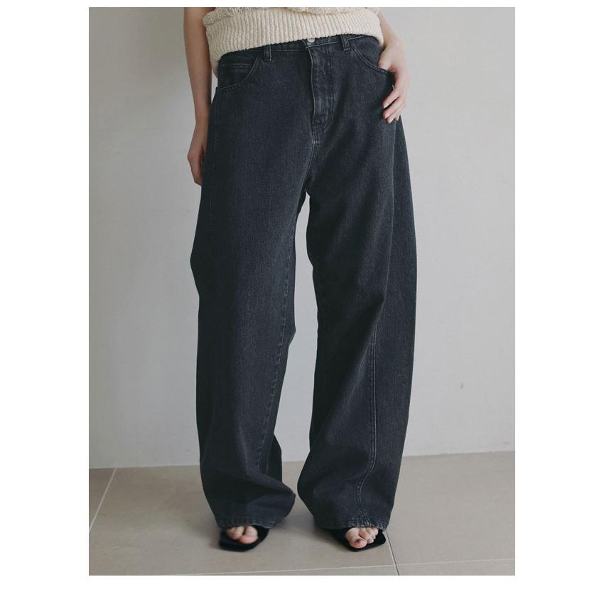 anuke（アンヌーク） anuke 2026Prefall ボトムス Panel Black Denim