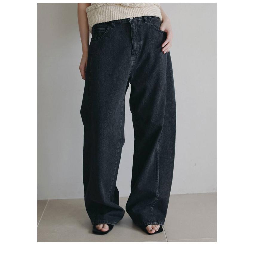 anuke（アンヌーク） anuke 2026Prefall ボトムス Panel Black Denim 7